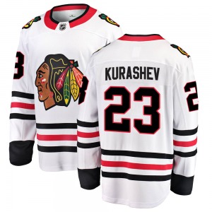 Philipp Kurashev Chicago Blackhawks Fanatics Branded Youth Breakaway Away Jersey (White)