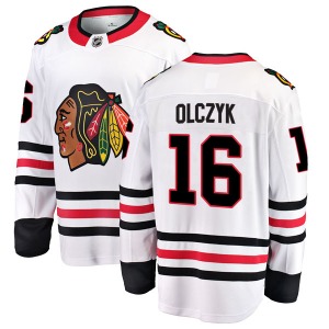 Ed Olczyk Chicago Blackhawks Fanatics Branded Youth Breakaway Away Jersey (White)