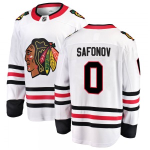 Ilya Safonov Chicago Blackhawks Fanatics Branded Youth Breakaway Away Jersey (White)