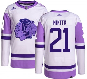 Stan Mikita Chicago Blackhawks Adidas Youth Authentic Hockey Fights Cancer Jersey