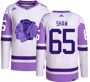 Andrew Shaw Chicago Blackhawks Adidas Youth Authentic Hockey Fights Cancer Jersey