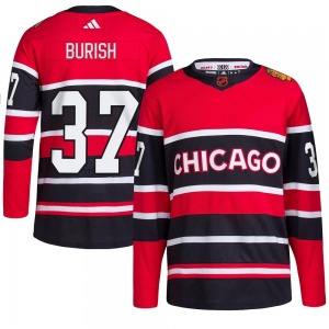 Adam Burish Chicago Blackhawks Adidas Authentic Reverse Retro 2.0 Jersey (Red)