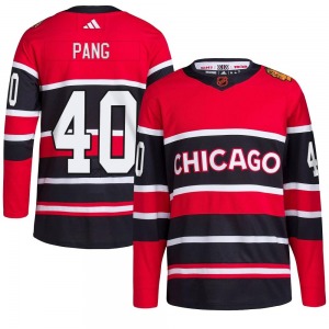 Darren Pang Chicago Blackhawks Adidas Authentic Reverse Retro 2.0 Jersey (Red)