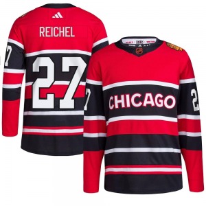 Lukas Reichel Chicago Blackhawks Adidas Authentic Reverse Retro 2.0 Jersey (Red)