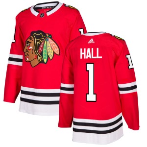 Glenn Hall Chicago Blackhawks Adidas Authentic Jersey (Red)
