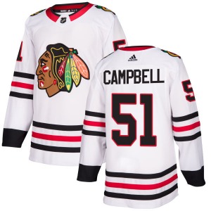 Brian Campbell Chicago Blackhawks Adidas Authentic Jersey (White)