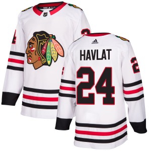 Martin Havlat Chicago Blackhawks Adidas Authentic Jersey (White)