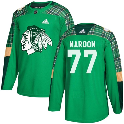 Pat Maroon Chicago Blackhawks Adidas Youth Authentic St. Patrick's Day Practice Jersey (Green)