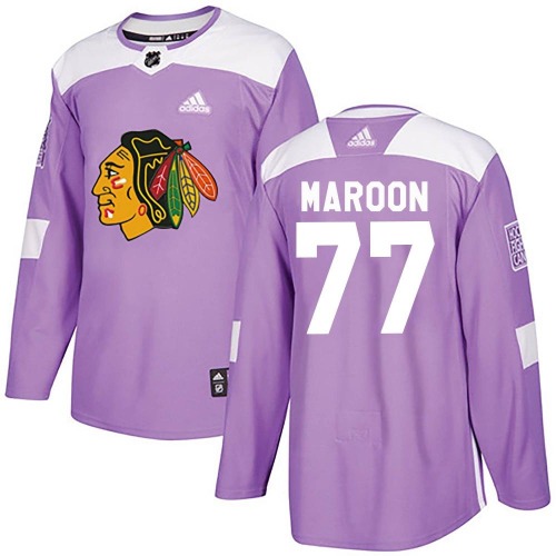 Pat Maroon Chicago Blackhawks Adidas Youth Authentic Fights Cancer Practice Jersey (Purple)
