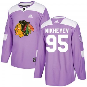 Ilya Mikheyev Chicago Blackhawks Adidas Youth Authentic Fights Cancer Practice Jersey (Purple)