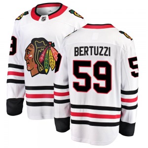 Tyler Bertuzzi Chicago Blackhawks Fanatics Branded Breakaway Away Jersey (White)