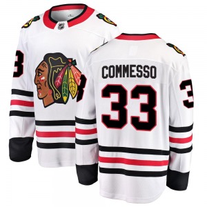 Drew Commesso Chicago Blackhawks Fanatics Branded Breakaway Away Jersey (White)