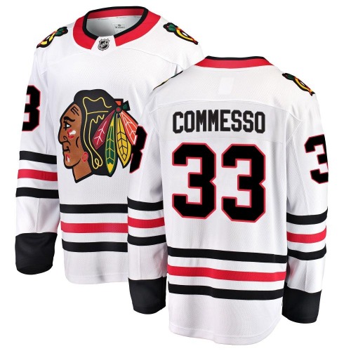 Drew Commesso Chicago Blackhawks Fanatics Branded Breakaway Away Jersey (White)