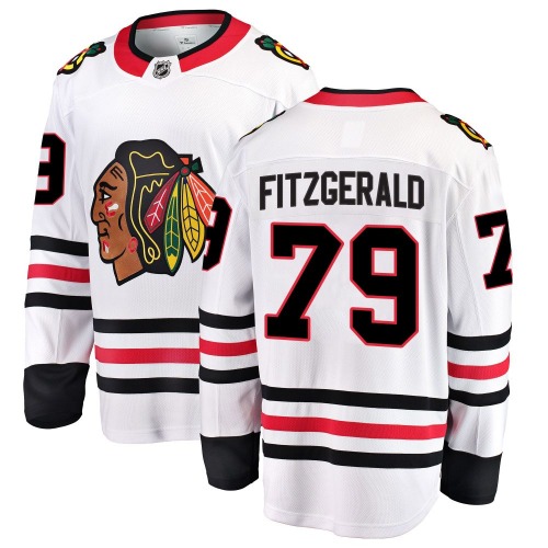 Cavan Fitzgerald Chicago Blackhawks Fanatics Branded Breakaway Away Jersey (White)