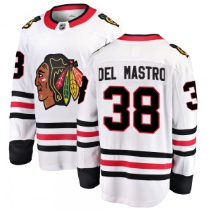 Ethan Del Mastro Chicago Blackhawks Fanatics Branded Breakaway Away Jersey (White)
