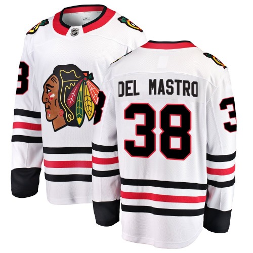 Ethan Del Mastro Chicago Blackhawks Fanatics Branded Breakaway Away Jersey (White)