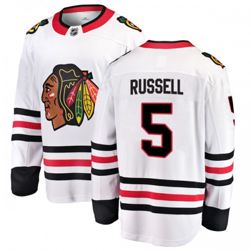 Phil Russell Chicago Blackhawks Fanatics Branded Breakaway Away Jersey (White)