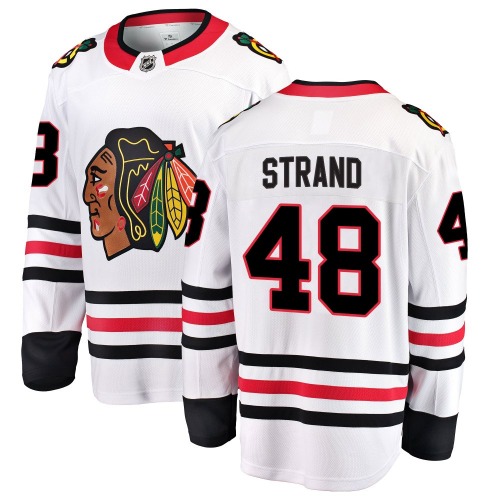 Austin Strand Chicago Blackhawks Fanatics Branded Breakaway Away Jersey (White)
