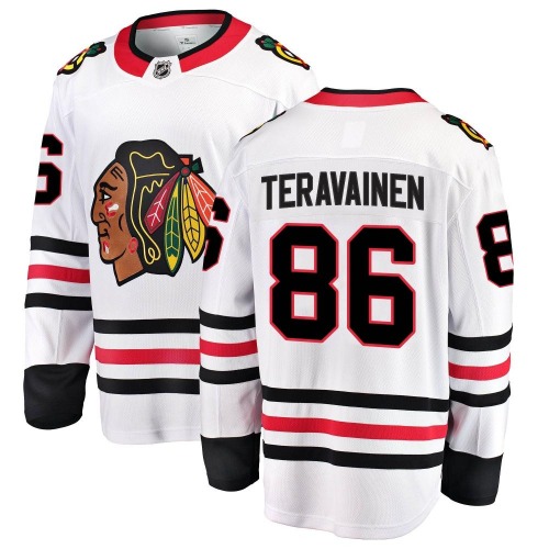 Teuvo Teravainen Chicago Blackhawks Fanatics Branded Breakaway Away Jersey (White)