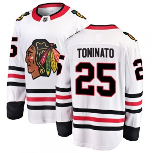 Dominic Toninato Chicago Blackhawks Fanatics Branded Breakaway Away Jersey (White)