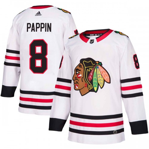 Jim Pappin Chicago Blackhawks Adidas Youth Authentic Away Jersey (White)