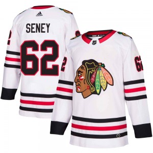 Brett Seney Chicago Blackhawks Adidas Youth Authentic Away Jersey (White)