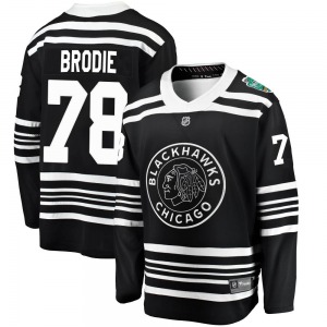 TJ Brodie Chicago Blackhawks Fanatics Branded Breakaway 2019 Winter Classic Jersey (Black)