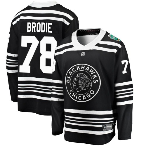 TJ Brodie Chicago Blackhawks Fanatics Branded Breakaway 2019 Winter Classic Jersey (Black)