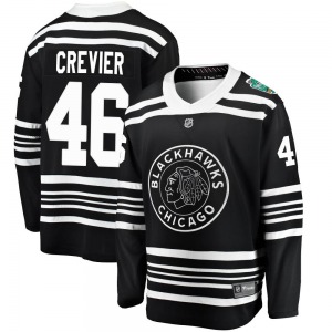 Louis Crevier Chicago Blackhawks Fanatics Branded Breakaway 2019 Winter Classic Jersey (Black)
