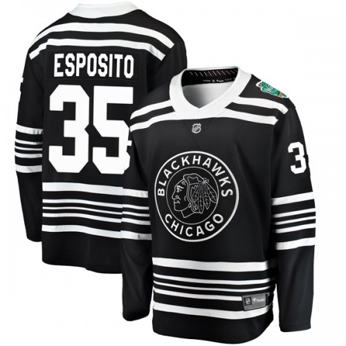 Tony Esposito Chicago Blackhawks Fanatics Branded Breakaway 2019 Winter Classic Jersey (Black)
