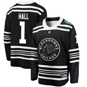 Glenn Hall Chicago Blackhawks Fanatics Branded Breakaway 2019 Winter Classic Jersey (Black)