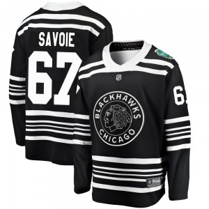 Samuel Savoie Chicago Blackhawks Fanatics Branded Breakaway 2019 Winter Classic Jersey (Black)