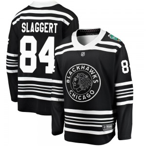Landon Slaggert Chicago Blackhawks Fanatics Branded Breakaway 2019 Winter Classic Jersey (Black)