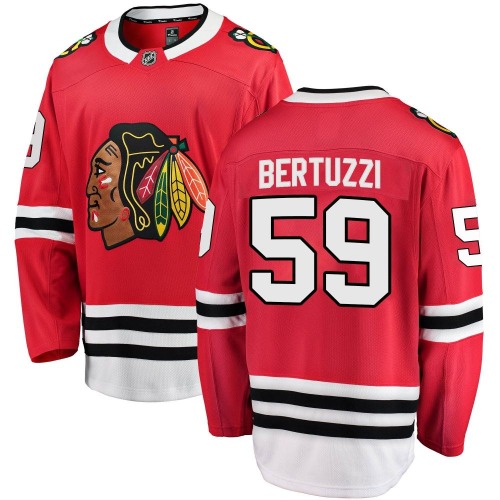 Tyler Bertuzzi Chicago Blackhawks Fanatics Branded Youth Breakaway Home Jersey (Red)