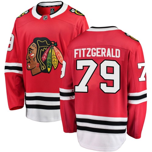 Cavan Fitzgerald Chicago Blackhawks Fanatics Branded Youth Breakaway Home Jersey (Red)