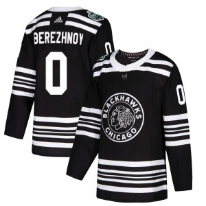 Stanislav Berezhnoy Chicago Blackhawks Adidas Authentic 2019 Winter Classic Jersey (Black)