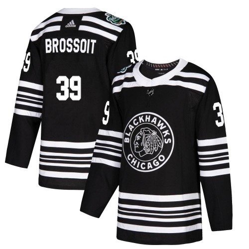 Laurent Brossoit Chicago Blackhawks Adidas Authentic 2019 Winter Classic Jersey (Black)