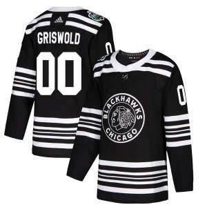 Clark Griswold Chicago Blackhawks Adidas Authentic 2019 Winter Classic Jersey (Black)
