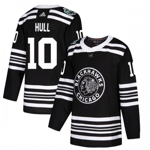 Dennis Hull Chicago Blackhawks Adidas Authentic 2019 Winter Classic Jersey (Black)