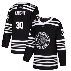 Spencer Knight Chicago Blackhawks Adidas Authentic 2019 Winter Classic Jersey (Black)