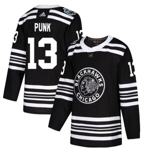 CM Punk Chicago Blackhawks Adidas Authentic 2019 Winter Classic Jersey (Black)