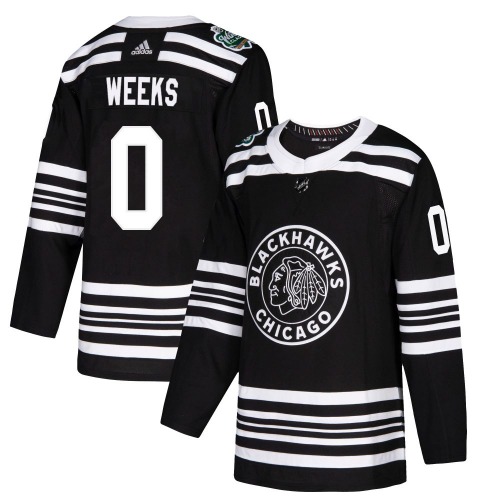 Mitchell Weeks Chicago Blackhawks Adidas Authentic 2019 Winter Classic Jersey (Black)