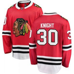 Spencer Knight Chicago Blackhawks Fanatics Branded Breakaway Home Jersey (Red)