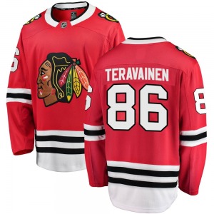 Teuvo Teravainen Chicago Blackhawks Fanatics Branded Breakaway Home Jersey (Red)