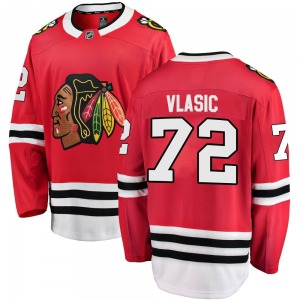 Alex Vlasic Chicago Blackhawks Fanatics Branded Breakaway Home Jersey (Red)