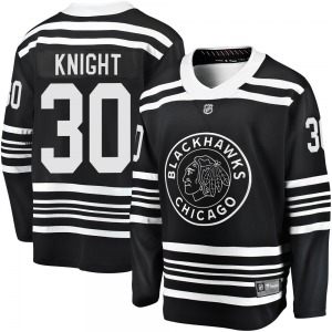 Spencer Knight Chicago Blackhawks Fanatics Branded Premier Breakaway Alternate 2019/20 Jersey (Black)