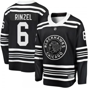 Sam Rinzel Chicago Blackhawks Fanatics Branded Premier Breakaway Alternate 2019/20 Jersey (Black)