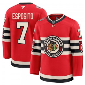 Phil Esposito Chicago Blackhawks Fanatics Youth Premium 2025 Winter Classic Jersey (Red)