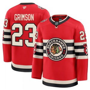 Stu Grimson Chicago Blackhawks Fanatics Youth Premium 2025 Winter Classic Jersey (Red)