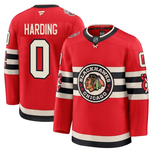 Taige Harding Chicago Blackhawks Fanatics Youth Premium 2025 Winter Classic Jersey (Red)